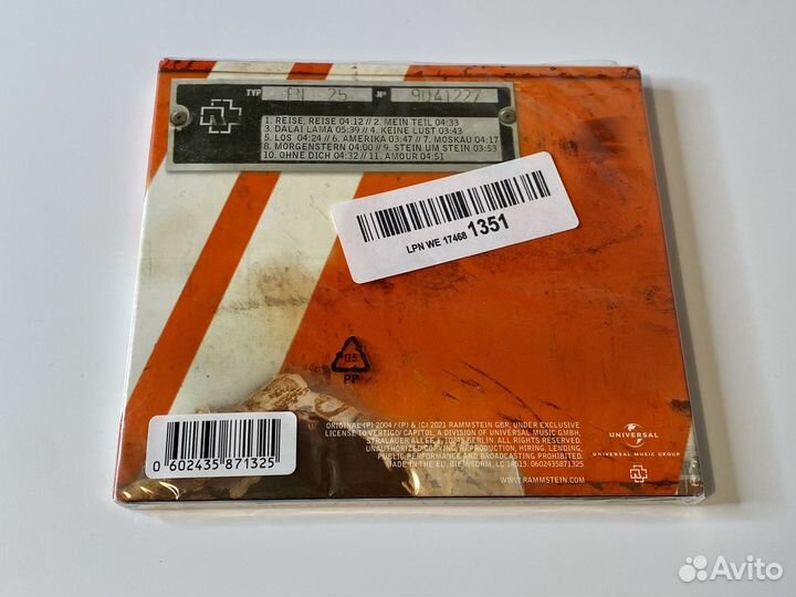 Rammstein - Reise, Reise CD