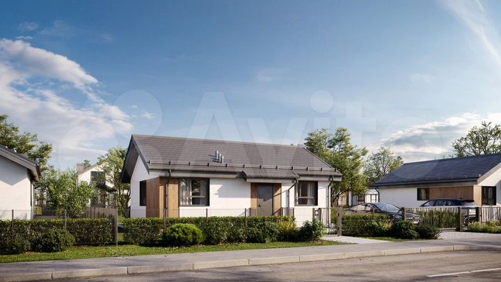 Дом 61 м² на участке 6,1 сот.