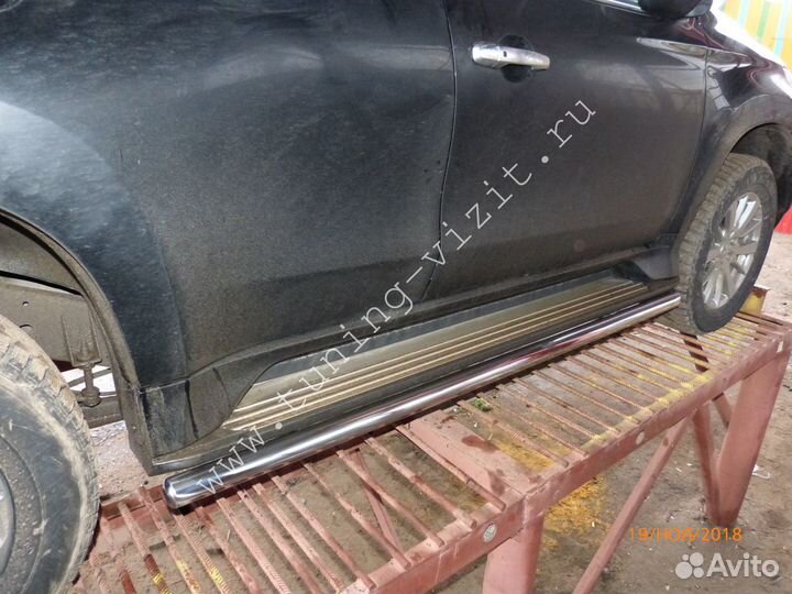 Обвес полиров.нержавейка Mitsubishi Pajero Sport 3