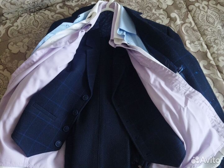 Школьный костюм для мальчика 128 синий