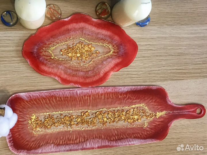 Сервировочные блюда, тарелки, доски