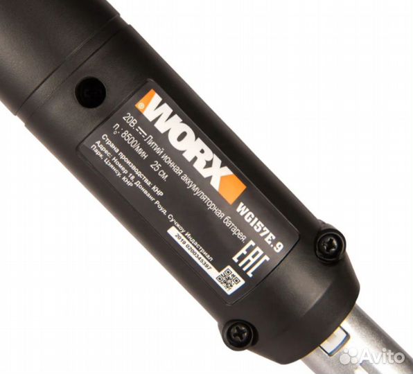 Аккумуляторный триммер worx WG157E.9