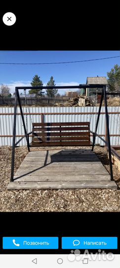 Садовые качели подвесные