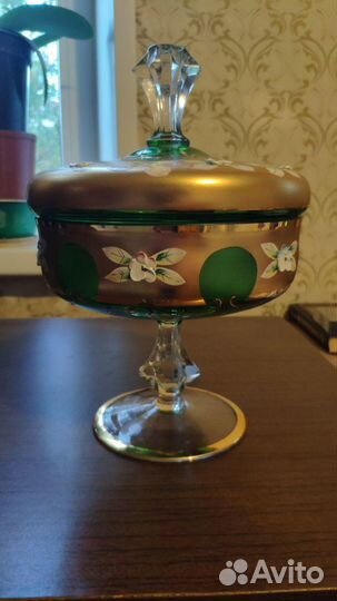 Конфетная чаша Богемия