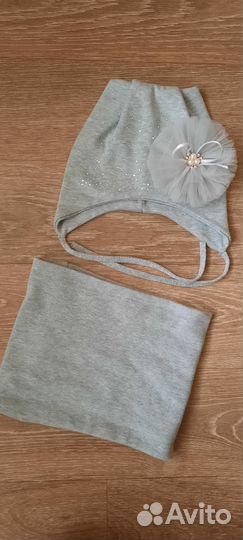 Комплект шапка и снуд