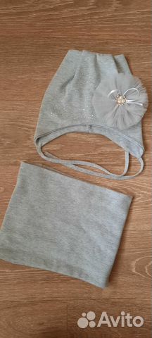 Комплект шапка и снуд