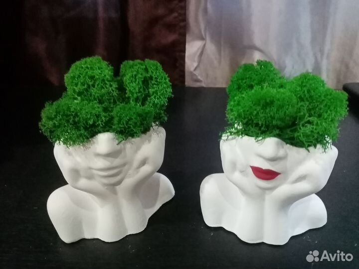 Кашпо, горшок для цветов (высота 9 см)