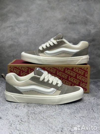 Кеды Vans Knu Skool бежевые