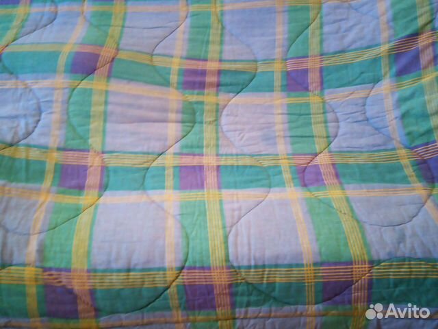 Одеяло овечья шерсть, верх хлопок