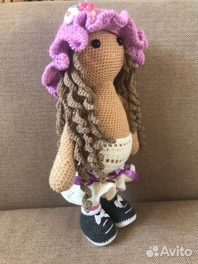 Кукла интерьерная вязаная Мартина