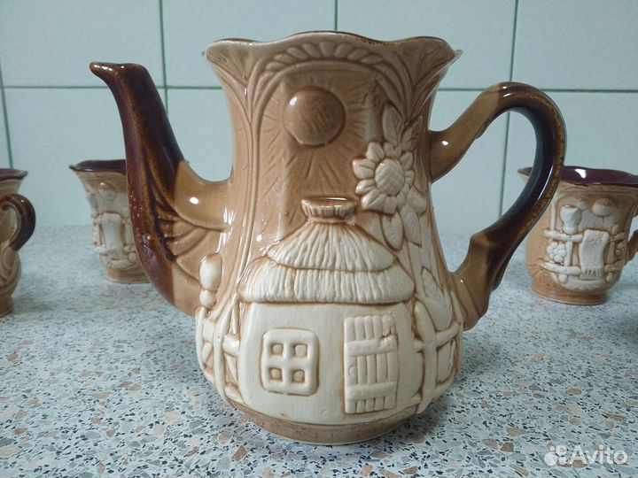 Чайный керамический набор из 7 предметов