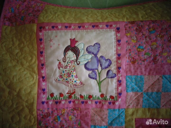 Детское лоскутное одеяло 