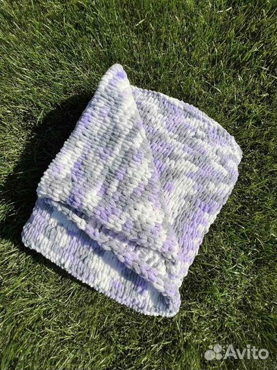 Плед вязаный