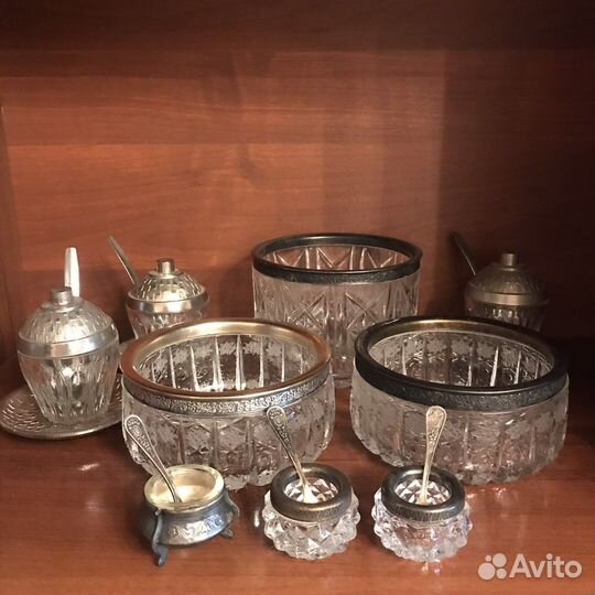 Хрусталь с мельхиором