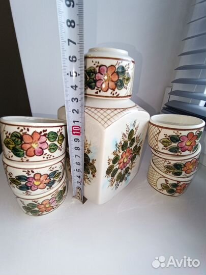 Штоф керамика с рюмками СССР