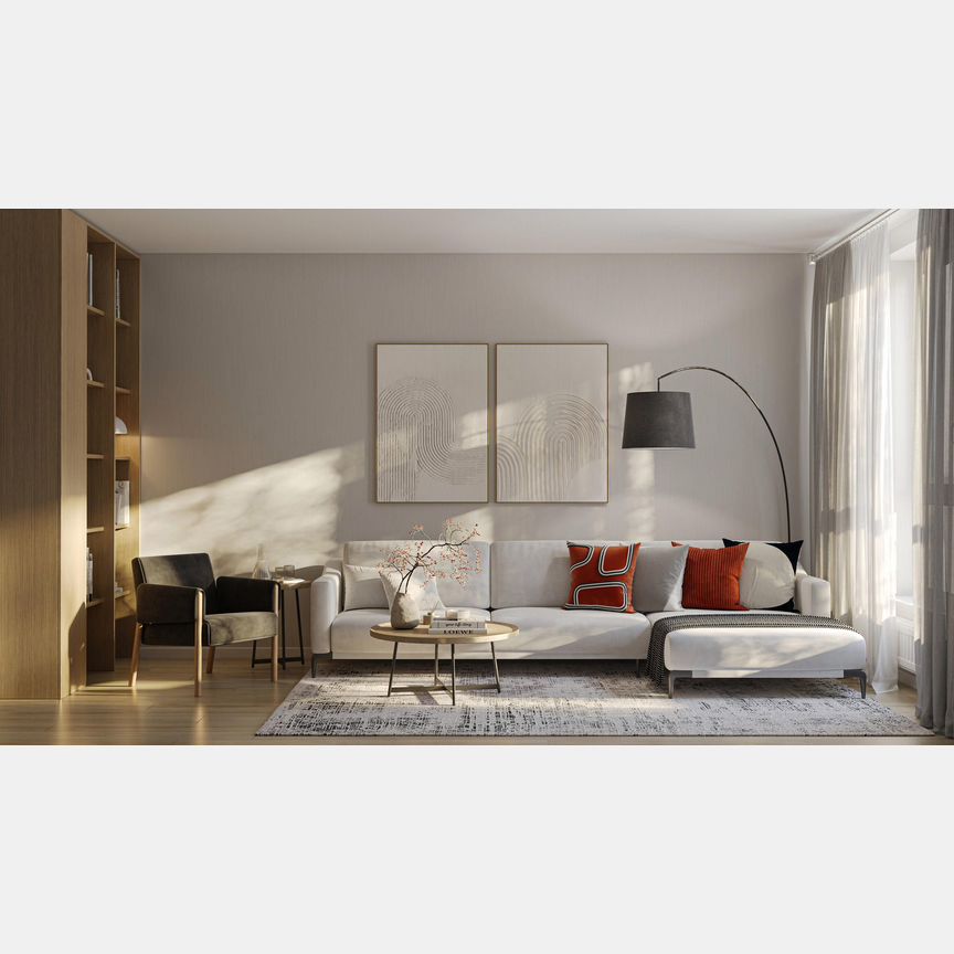 2-к. квартира, 71,2 м², 2/21 эт.