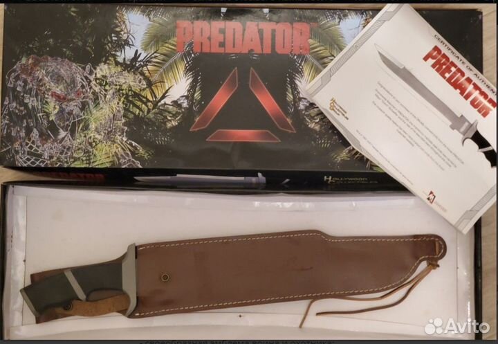 Мачете Билли из фильма Хищник серт подлинности