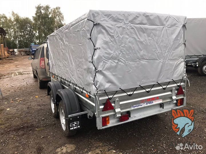 Прицеп 33.022 с тентом 110 см. Фаркопы.Сертификаты