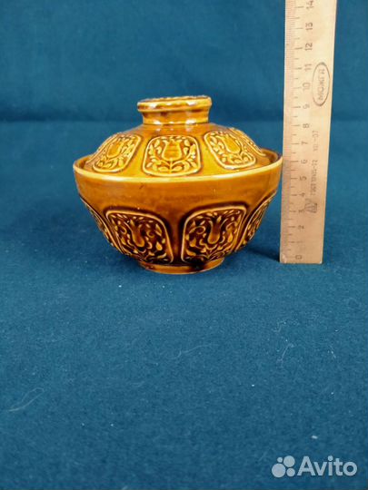 Сахарница маслёнка обливная керамика