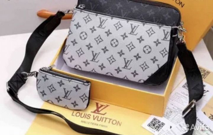 Сумка мужская louis vuitton trio messenger
