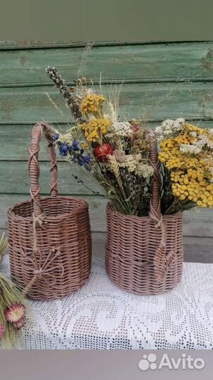 Корзина плетеная