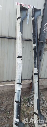 Накладки на пороги на тойоту короллу 120