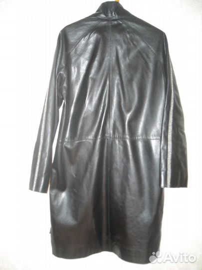 Плащ кожаный