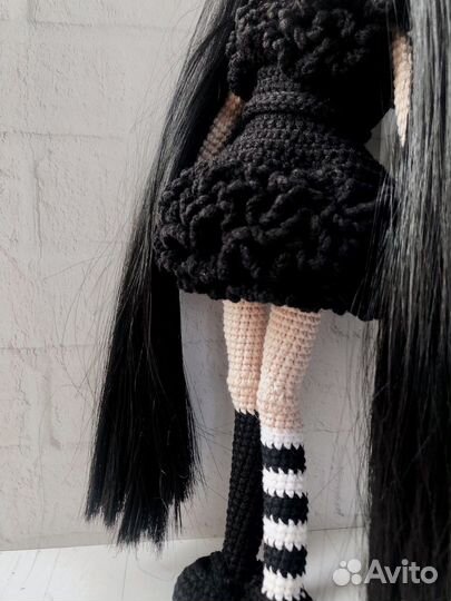 Кукла Уэнсдей,Венсдей, ручная работа