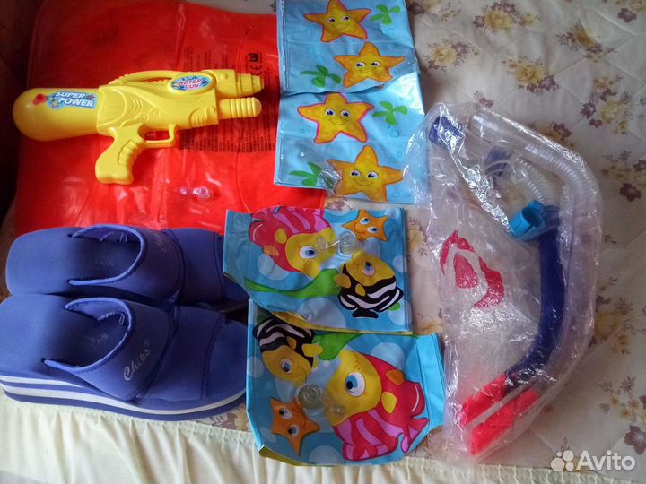 Нарукавники, подушка, трубка 2 штуки, сабо