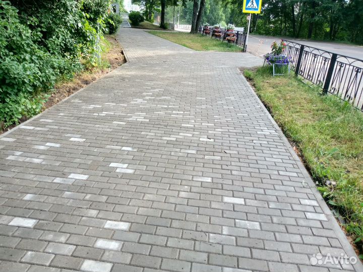Укладка тротуарной плитки