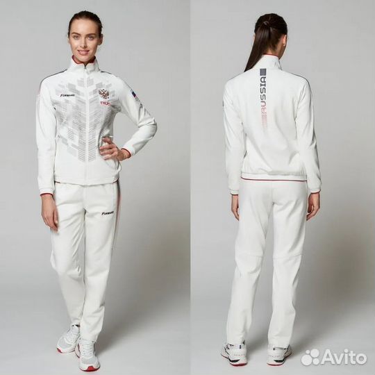 Белый парадный спортивный костюм Forward