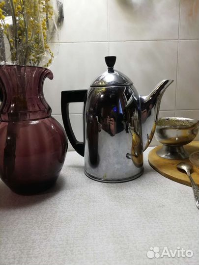 Чайник заварник мельхиор СССР. 1,5 литра