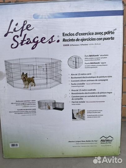 Вольер MidWest Life Stages, 8 панелей 61х76h см
