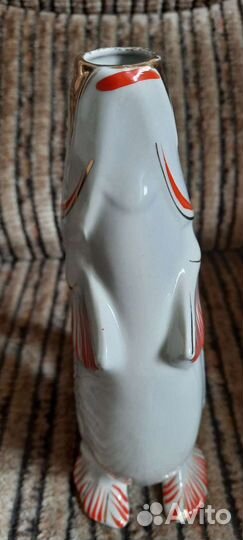 Статуэтка Графин рыба фарфор СССР 23 см