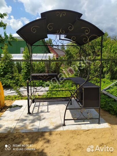 Кованные мангалы с крышей