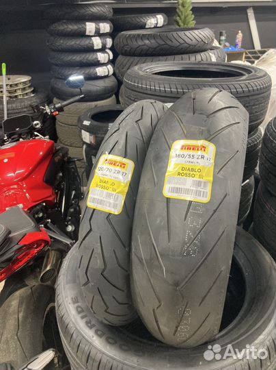 Комплект мотошин Pirelli Diablo Rosso 3 120+180