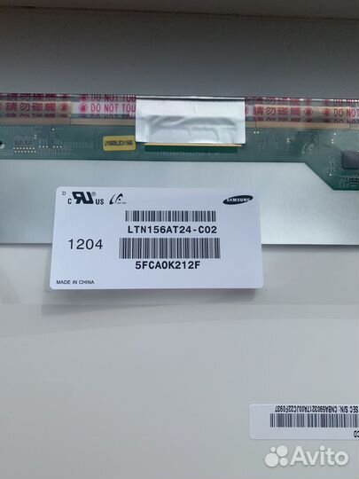 Матрица 15,6 LTN156AT24 (Samsung)