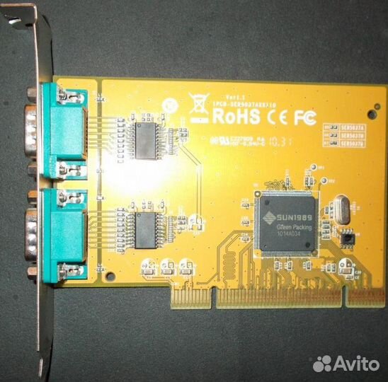 PCI com port - Sunix (1pcb-ser5037axx110)