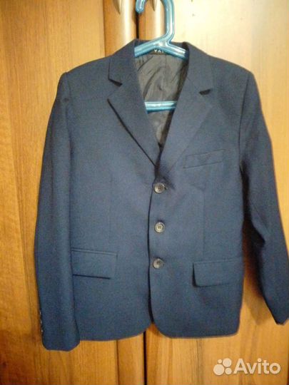 Пиджак для мальчика т.синий, размер 128