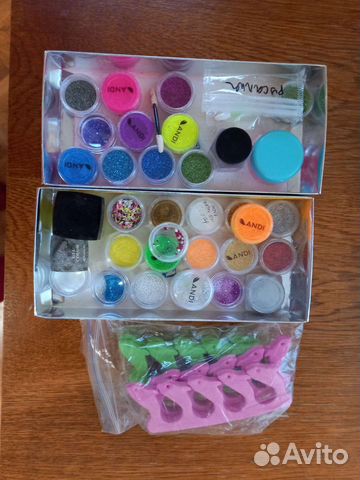 Декор для ногтей и колпачки для педикюра