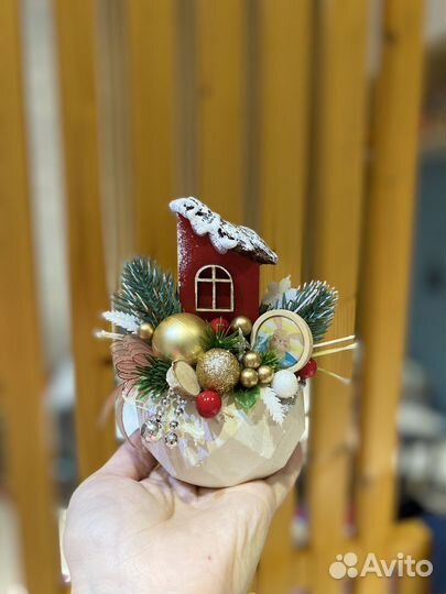 Новогодняя композиция на стол