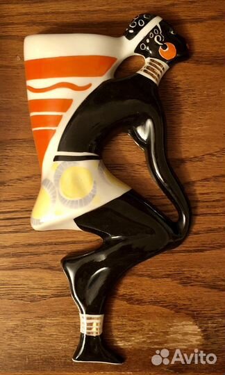 Кашпо «Девушки Африки» конго и гвинея винтаж 1957