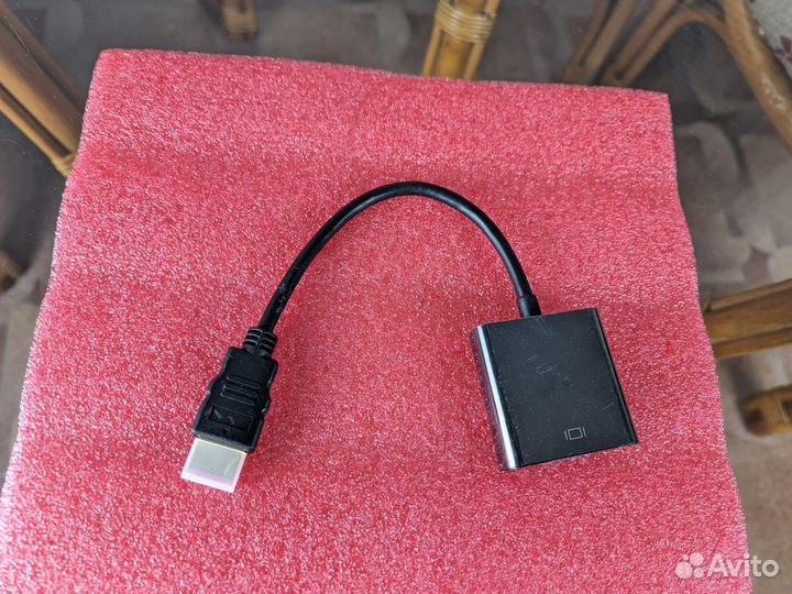 Переходник конвертер hdmi VGA (чит. описание)