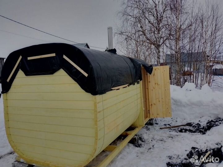 Баня бочка под ключ