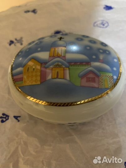 Императорский фарфор. шкатулочка