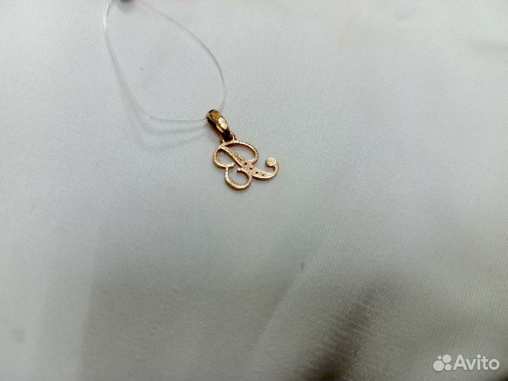 Золотой подвес с фианитами 