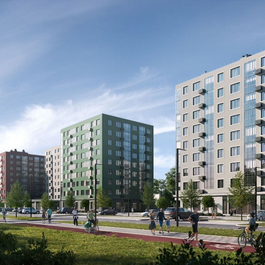 2-к. квартира, 64,3 м², 9/12 эт.