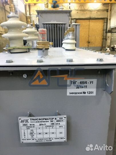 Трансформатор тмг 400- 6-0,4 Д Ун-11