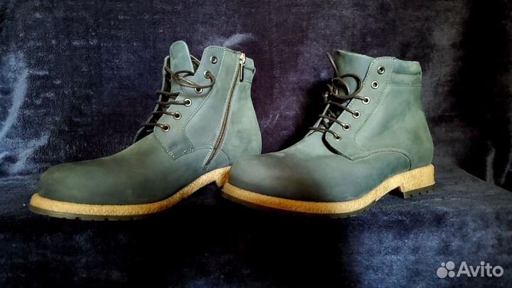 Мужские ботинки нат.мех. Польша. Новые