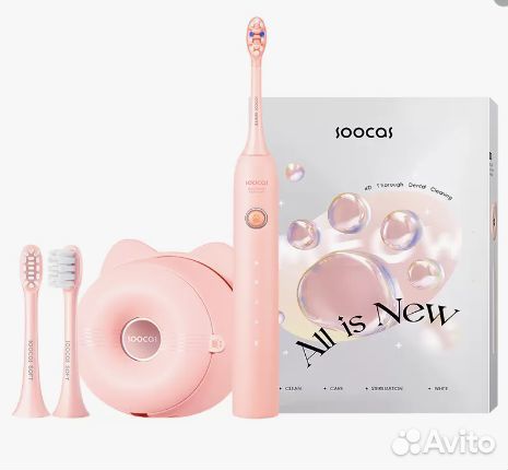Электрическая зубная щетка Soocas D3 розовая